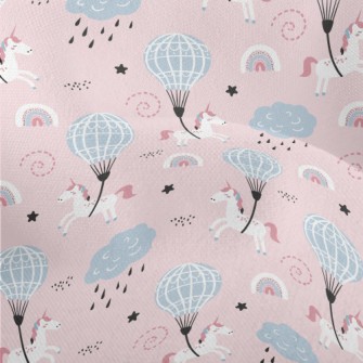 Fantasy Unicorn Hot Air Balloo Lightweight Performance Linen