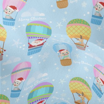 Santa Elk Hot Air Balloon Lightweight Performance Linen