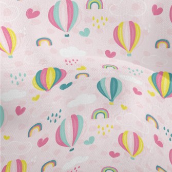 Hot Air Balloon Love Lightweight Performance Linen