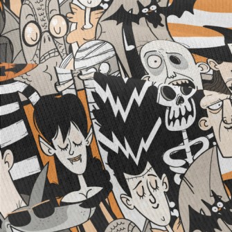 Scary Halloween Characters Modern Jersey