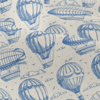Hot Air Balloon And Flying Boa Modern Jersey