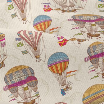 Retro Hot Air Balloon Spaceshi Modern Jersey