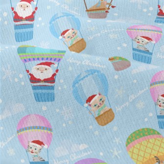 Santa Elk Hot Air Balloon Modern Jersey
