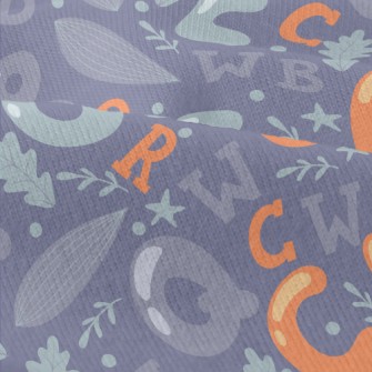Chubby English Word Leaves Modern Jersey