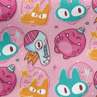 Silly Little Monster Jersey Backed Fleece