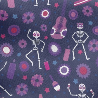 Day Of The Dead Music Jersey Backed Fleece