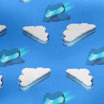 Cloudy Combat Aircraft Jersey Backed Fleece