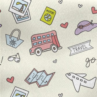 Take Transportation To Travel Jersey Backed Fleece