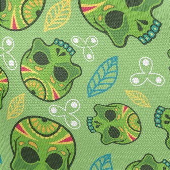Painted Evil Skull Pongee
