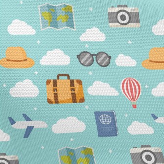 Travel In A Hot Air Balloon Pongee