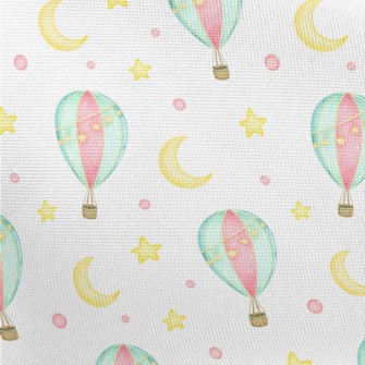 Star Moon Hot Air Balloon Pongee