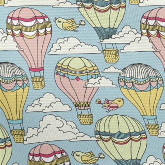 Gorgeous Hot Air Balloon And B Pongee