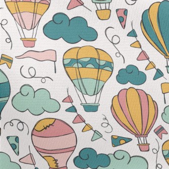 Doodle Patch Hot Air Balloon Pongee