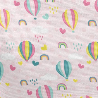 Hot Air Balloon Love Pongee