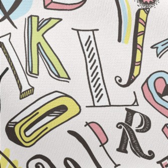 Various English Fonts Pongee