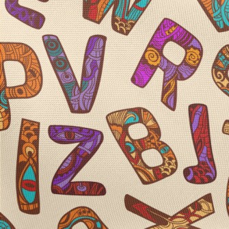Eye Totem English Word Pongee