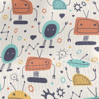 Light Bulb Tv Robot Stretch Jersey
