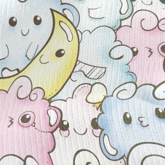 Moon And Cloud Monster Stretch Jersey