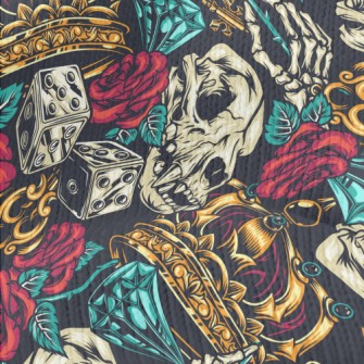 Dice Crown Skull Stretch Jersey