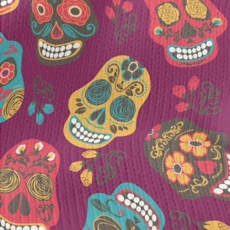 Painted Mexican Skull Stretch Jersey