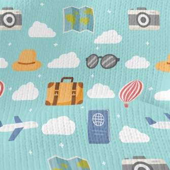 Travel In A Hot Air Balloon Stretch Jersey