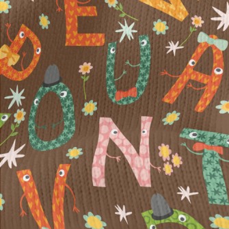 English Font Little Gentleman Stretch Jersey