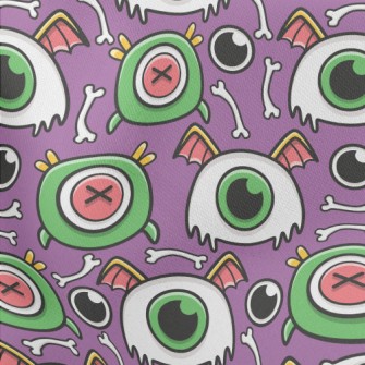 Big Eyed Monster Lightweight Cotton Poplin