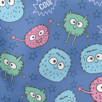 Star Naughty Monster Lightweight Cotton Poplin