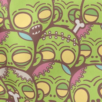 Horror Zombie Family Lightweight Cotton Poplin