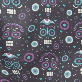 Skeleton Expression Undead Lightweight Cotton Poplin