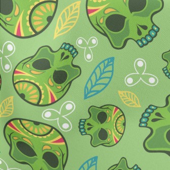 Painted Evil Skull Lightweight Cotton Poplin