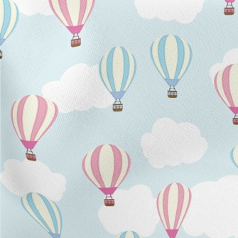 Straight Hot Air Balloon Lightweight Cotton Poplin