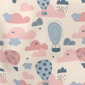 Flying Over High Altitude Hot  Lightweight Cotton Poplin