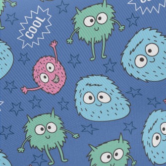 Star Naughty Monster Midweight Cotton Poplin