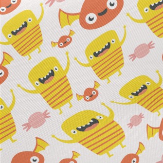 Little Monster Dancing Midweight Cotton Poplin