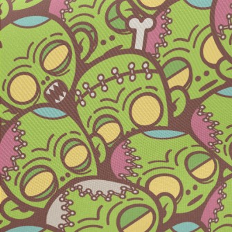 Horror Zombie Family Midweight Cotton Poplin