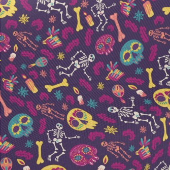 Day Of The Dead Celebration Da Midweight Cotton Poplin