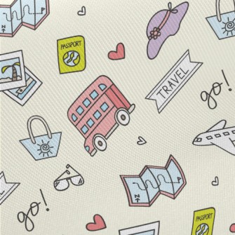 Take Transportation To Travel Midweight Cotton Poplin
