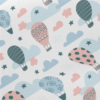 Various Styles Of Hot Air Ball Midweight Cotton Poplin
