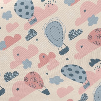 Flying Over High Altitude Hot  Midweight Cotton Poplin