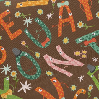 English Font Little Gentleman Midweight Cotton Poplin