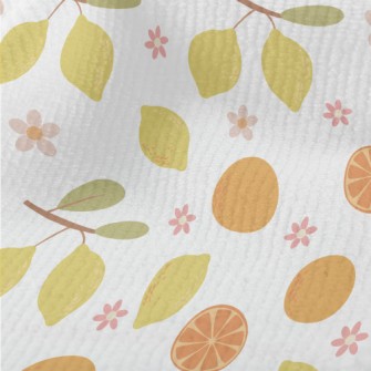 Hand-drawn Citrus Fruits Terry