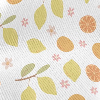 Hand-drawn Citrus Fruits Standard Corduroy