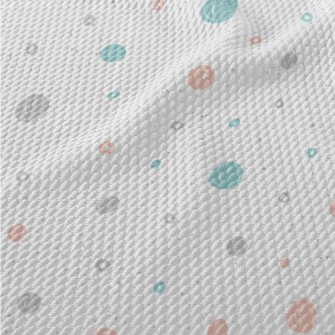 Hand Drawn Messy Dots Birdseye Piqué