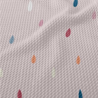 Water Drops Of Different Color Birdseye Piqué