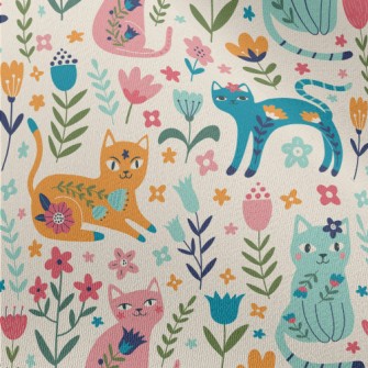 Colorful Cats Chiffon