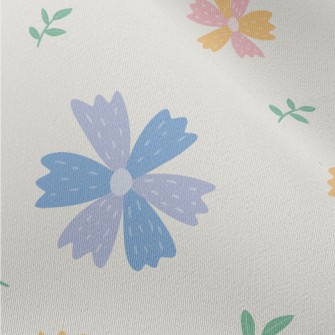 Colorful Cute Flowers Chiffon