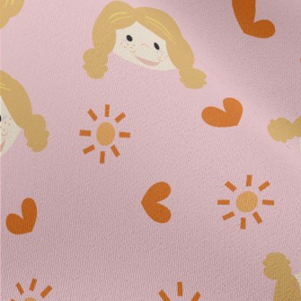 Cute Freckles Girl Chiffon