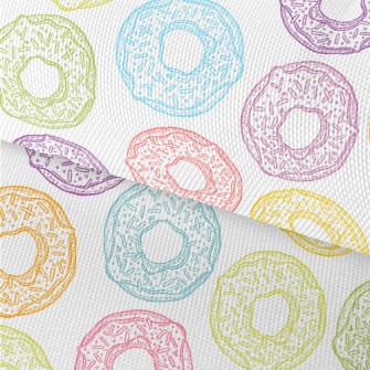 Cute Colorful Donuts Waterproof Oxford