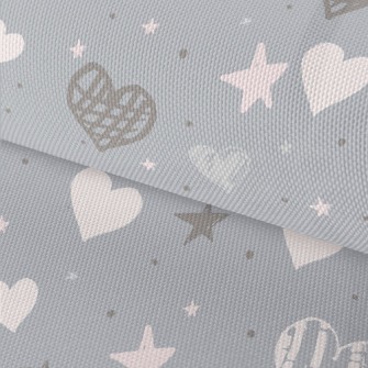 Hand Drawn Simple Hearts And S Waterproof Oxford